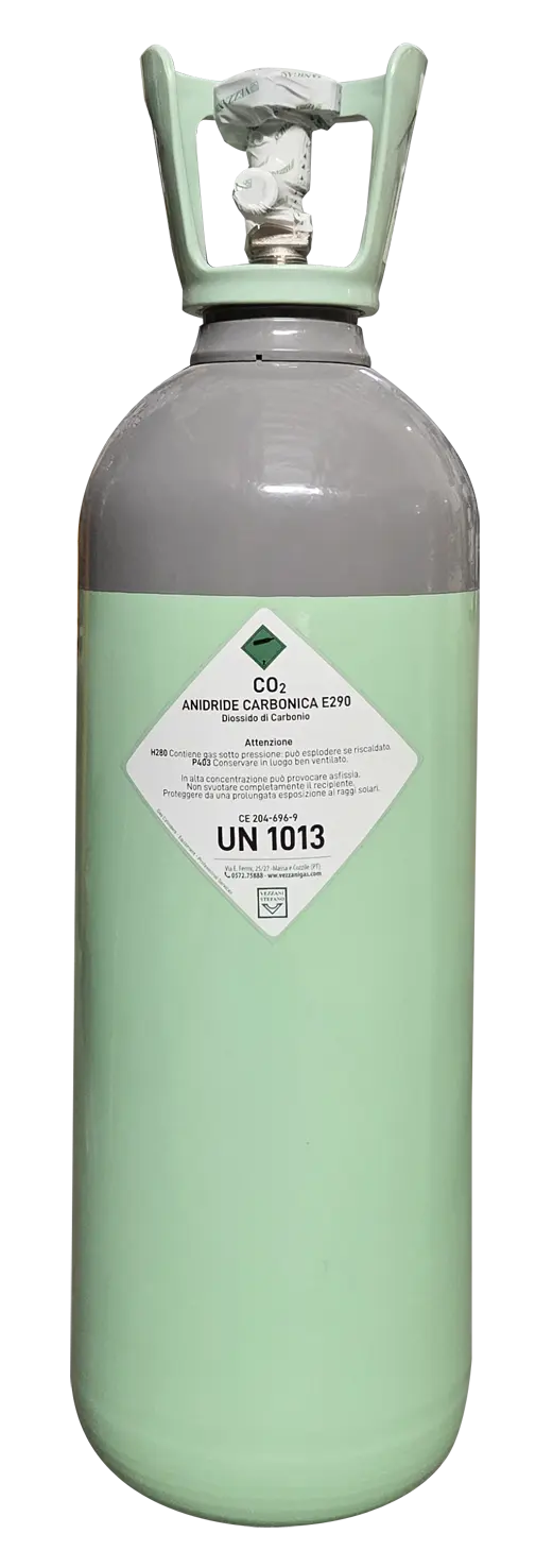 Bombola CO2 in alluminio da 5 kg Bombola CO2 in alluminio da 5 kg per uso alimentare