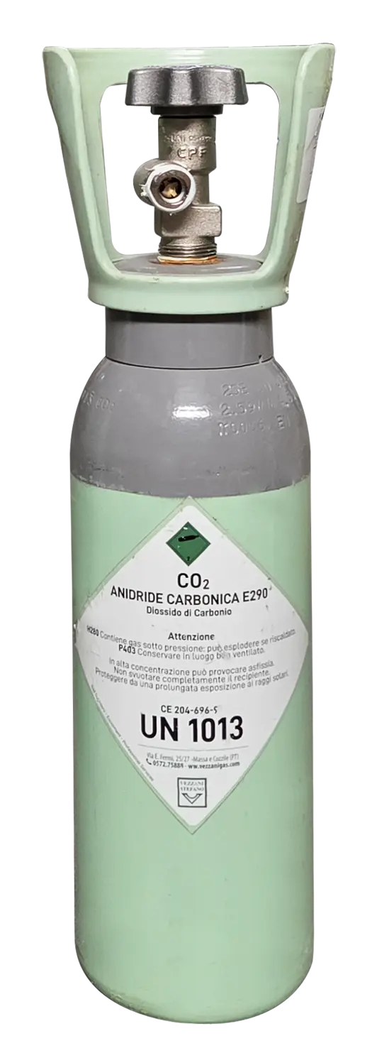 Bombola CO2 in alluminio da 3 kg Bombola CO2 in alluminio da 3 kg per uso alimentare