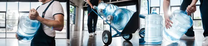 Soluzioni acqua per uffici e aziende Sorgenteco Servizio acqua Sorgenteco per uffici e aziende con refrigeratore e dispenser